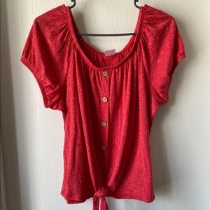 Woman’s melon blouse